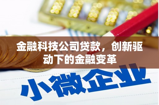 美溪金融科技公司贷款，创新驱动下的金融变革