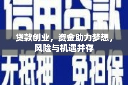 美溪贷款创业，资金助力梦想，风险与机遇并存