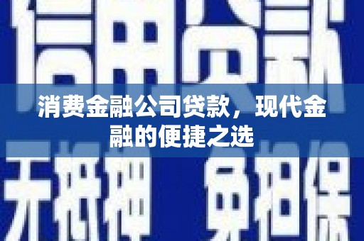 美溪消费金融公司贷款，现代金融的便捷之选