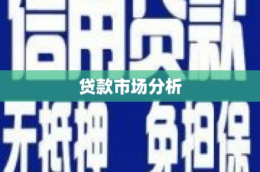 美溪贷款市场分析