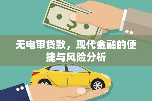 美溪无电审贷款，现代金融的便捷与风险分析