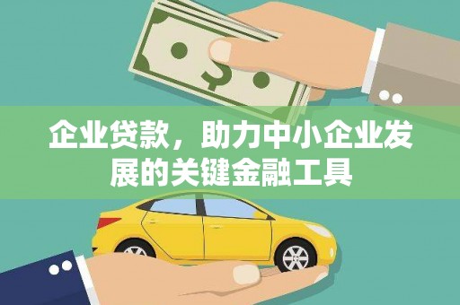 美溪企业贷款，助力中小企业发展的关键金融工具