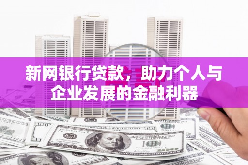 美溪新网银行贷款，助力个人与企业发展的金融利器