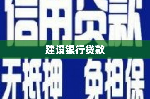 美溪建设银行贷款
