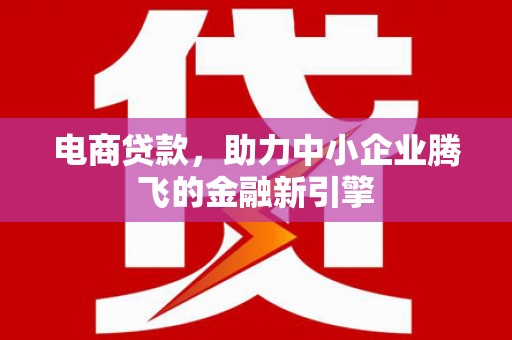美溪电商贷款，助力中小企业腾飞的金融新引擎