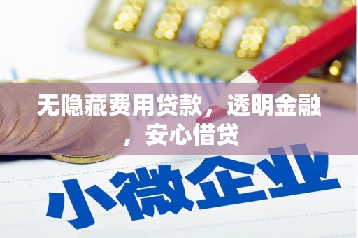 美溪无隐藏费用贷款，透明金融，安心借贷
