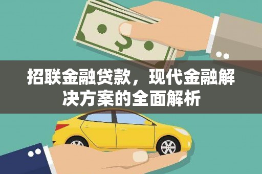 美溪招联金融贷款，现代金融解决方案的全面解析