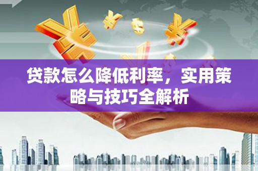 美溪贷款怎么降低利率，实用策略与技巧全解析