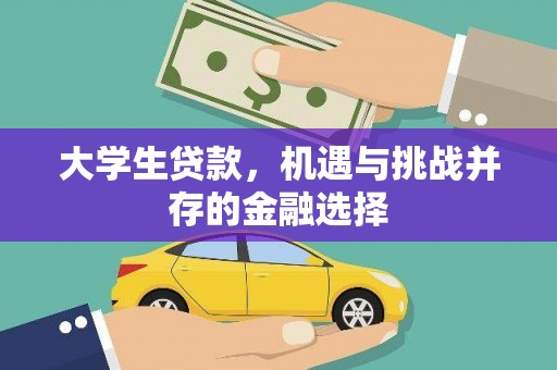 美溪大学生贷款，机遇与挑战并存的金融选择
