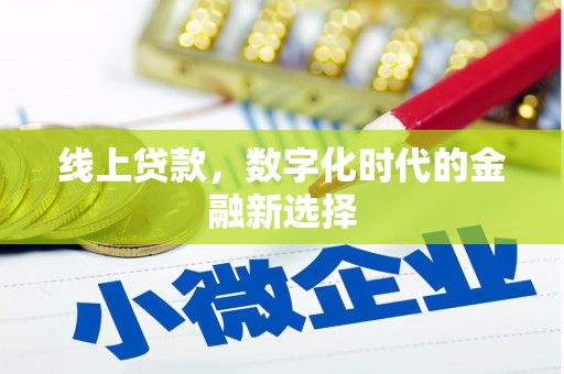美溪线上贷款，数字化时代的金融新选择