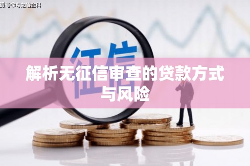 美溪解析无征信审查的贷款方式与风险