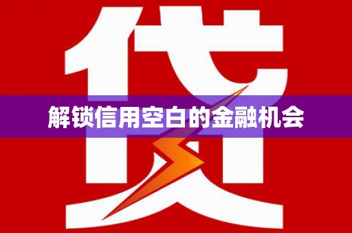 美溪解锁信用空白的金融机会